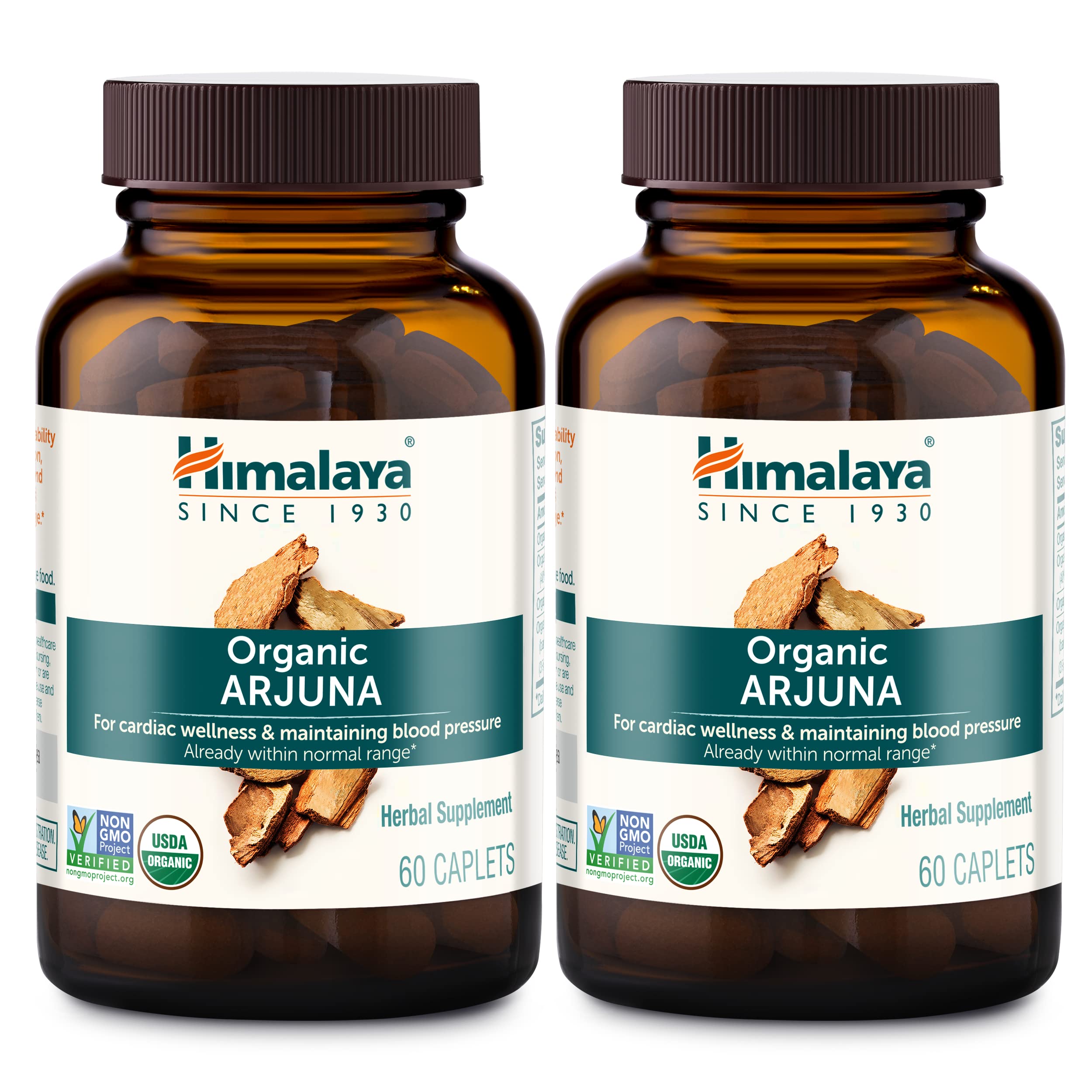 Himalaya Organic Arjuna 700mg bottle front label