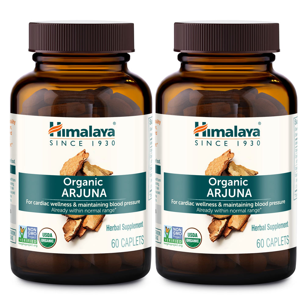 Himalaya Organic Arjuna 700mg bottle front label