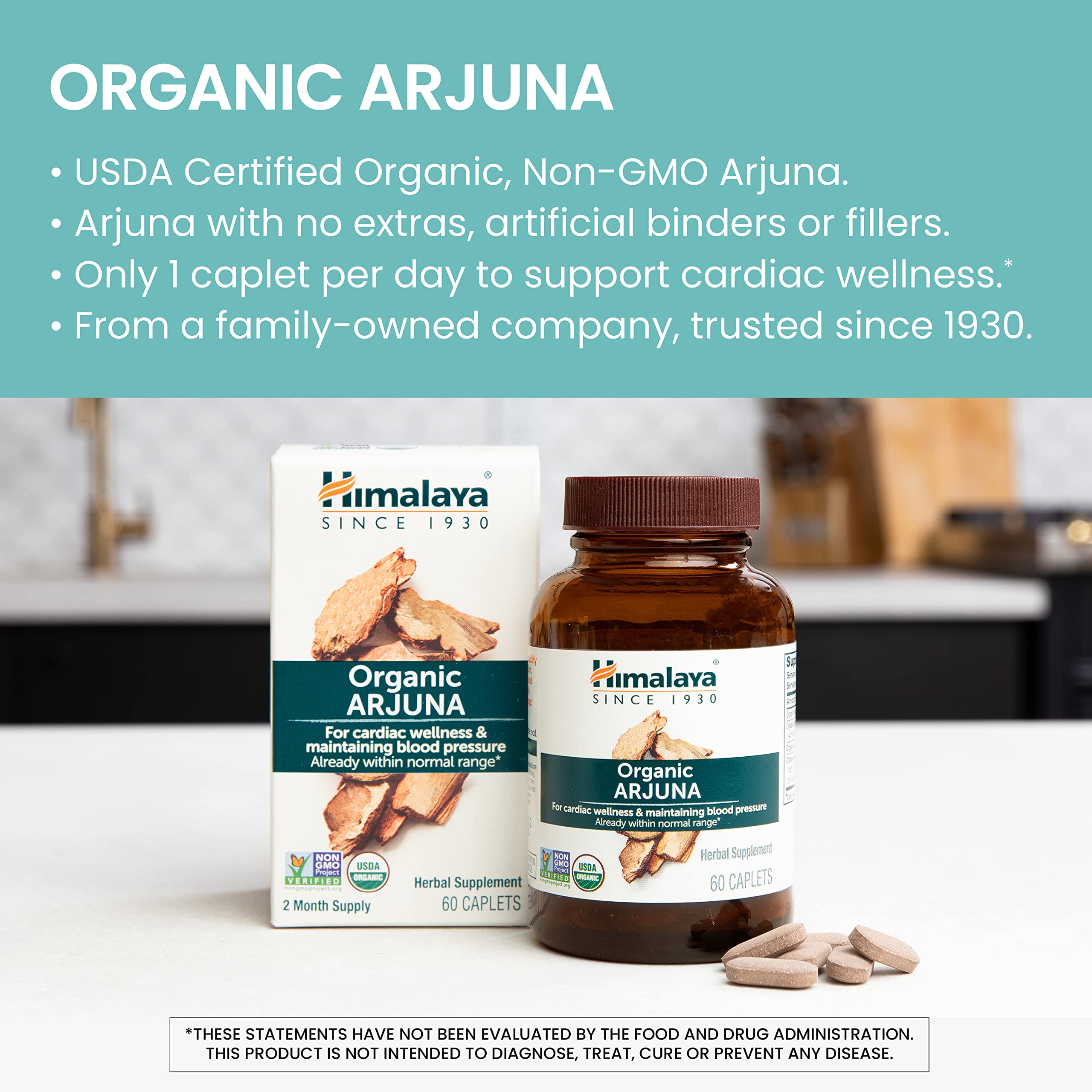 Arjuna capsules inside the bottle