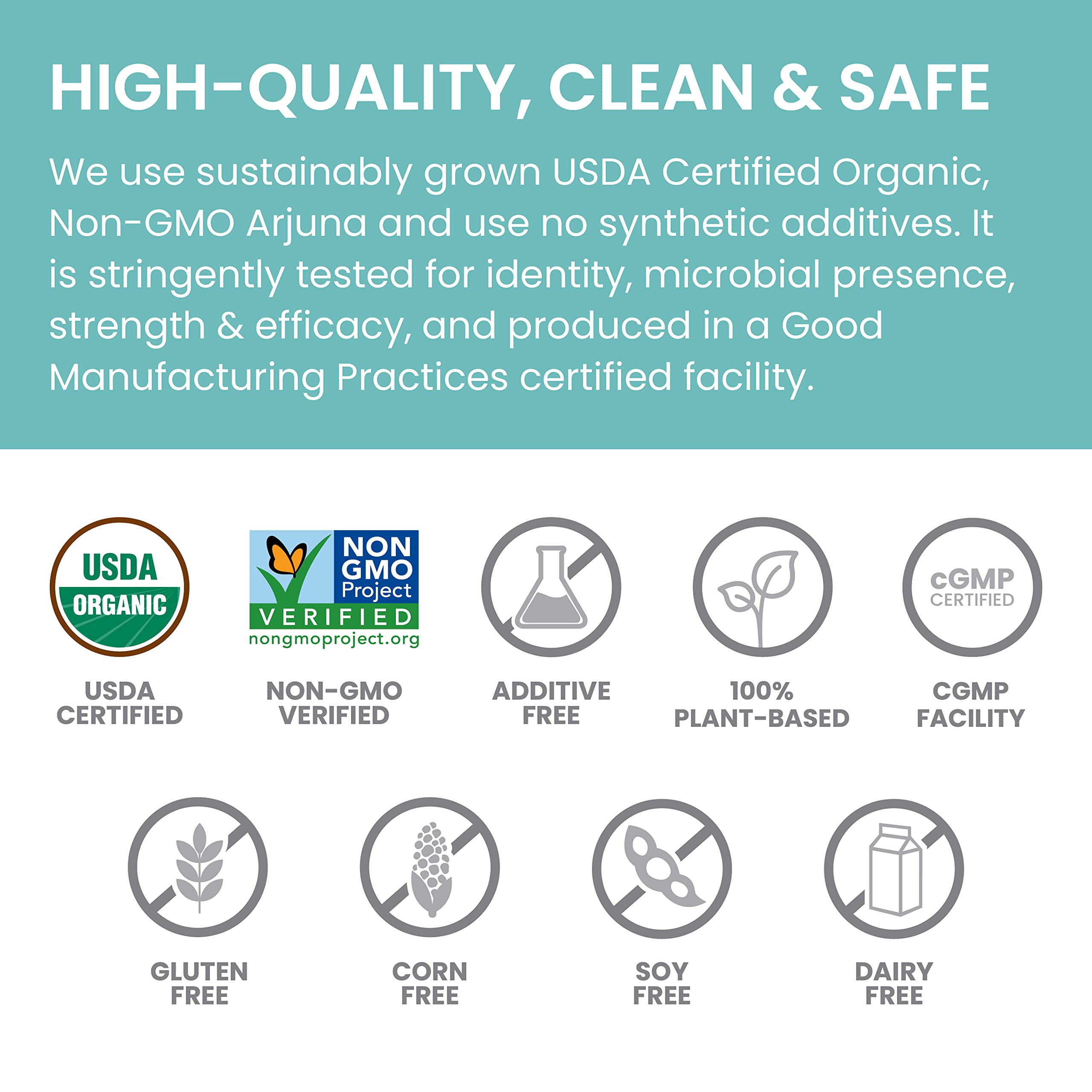 Non-GMO, organic, plant-based formulation