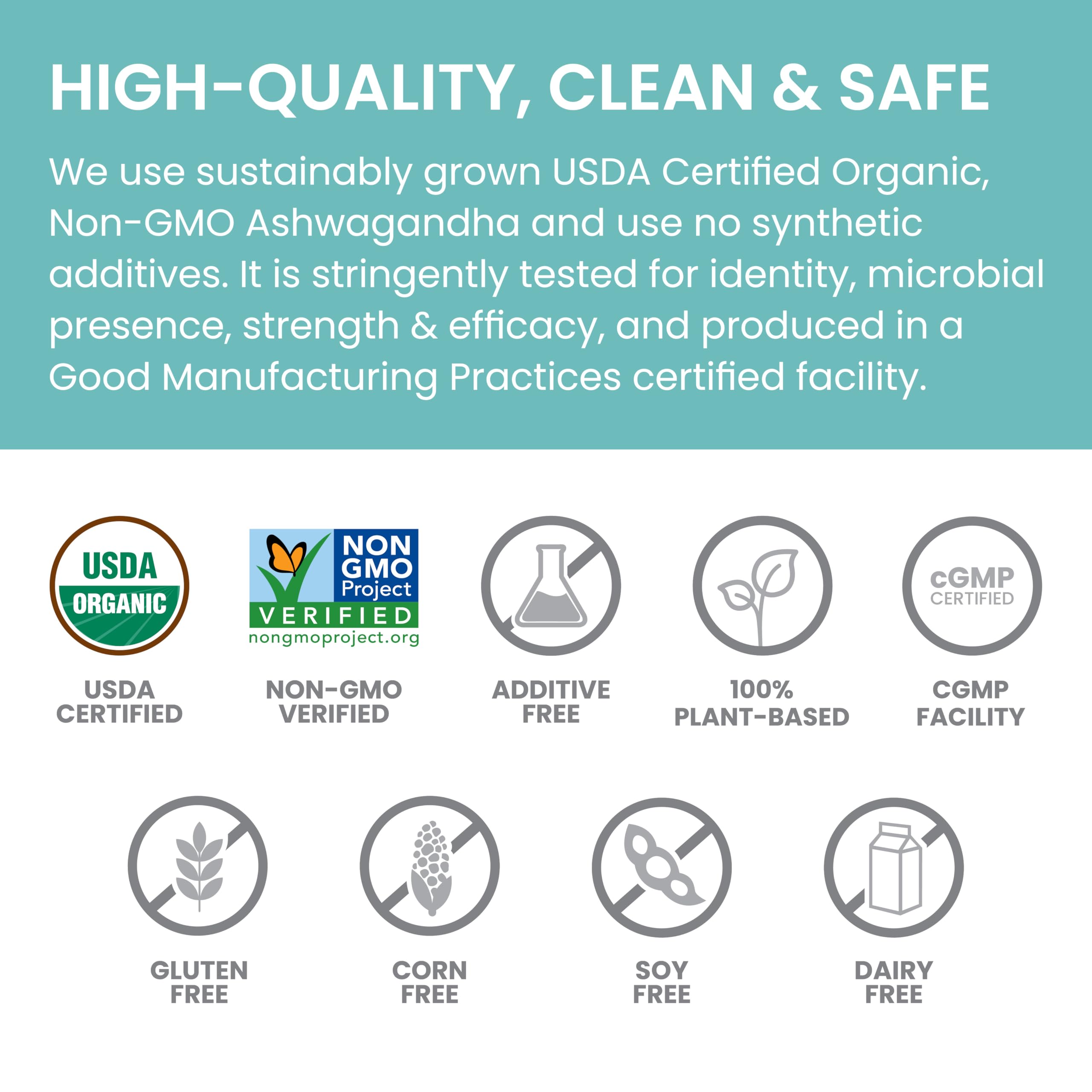 USDA Organic and Non-GMO badges on Himalaya packaging