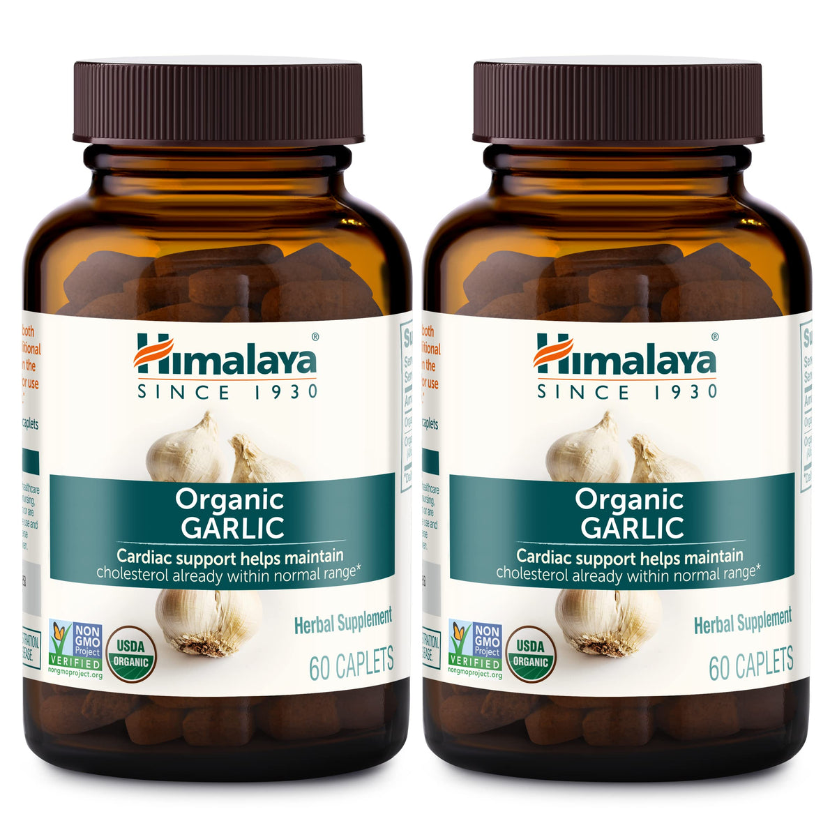 Himalaya Organic Garlic bottle with 60 caplets
