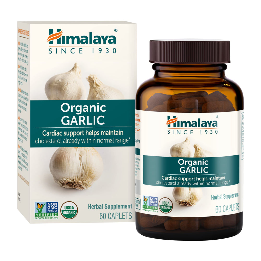 Himalaya Organic Garlic bottle with label