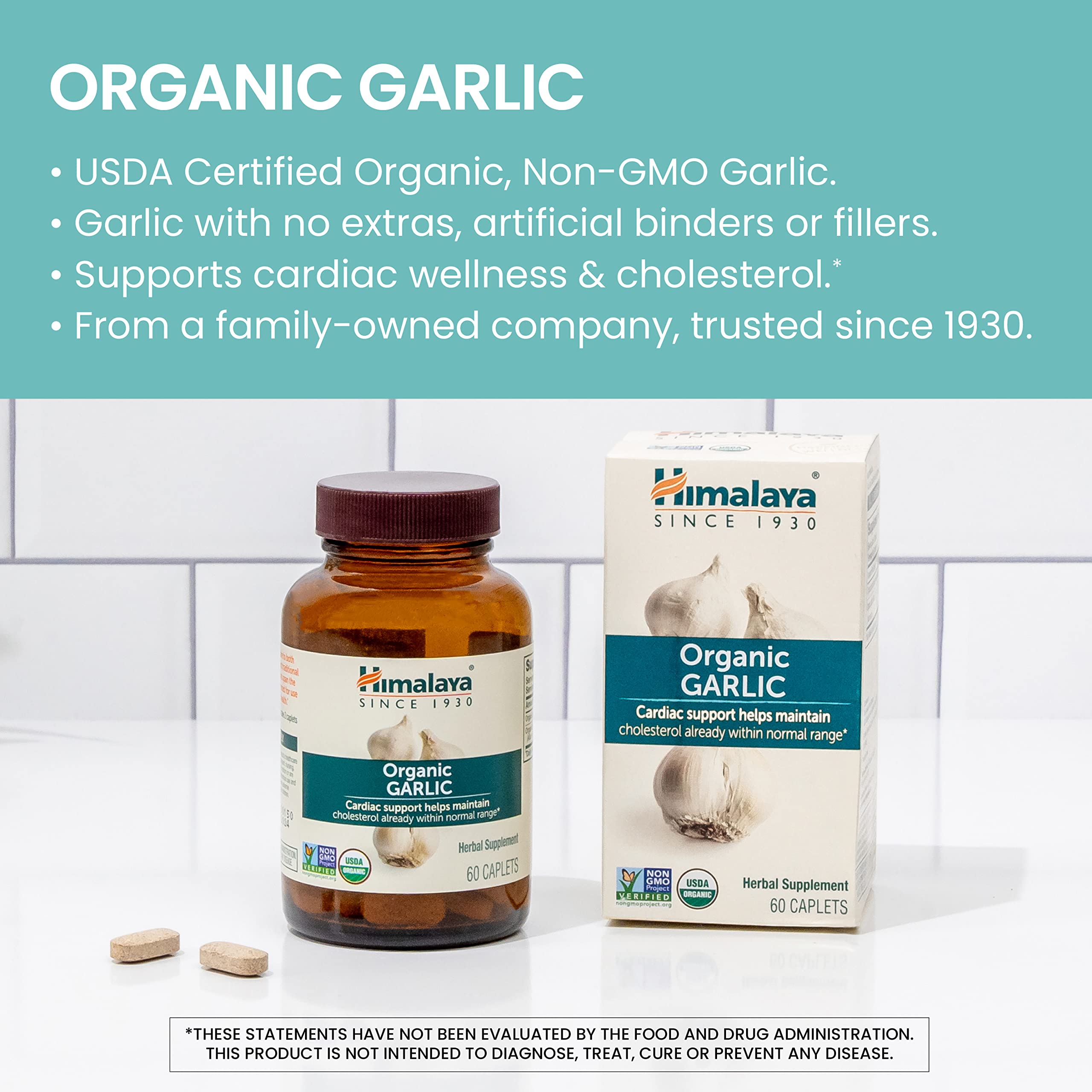 Organic, non-GMO, plant-based garlic