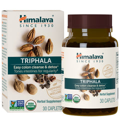 Himalaya Organic Triphala bottle with label