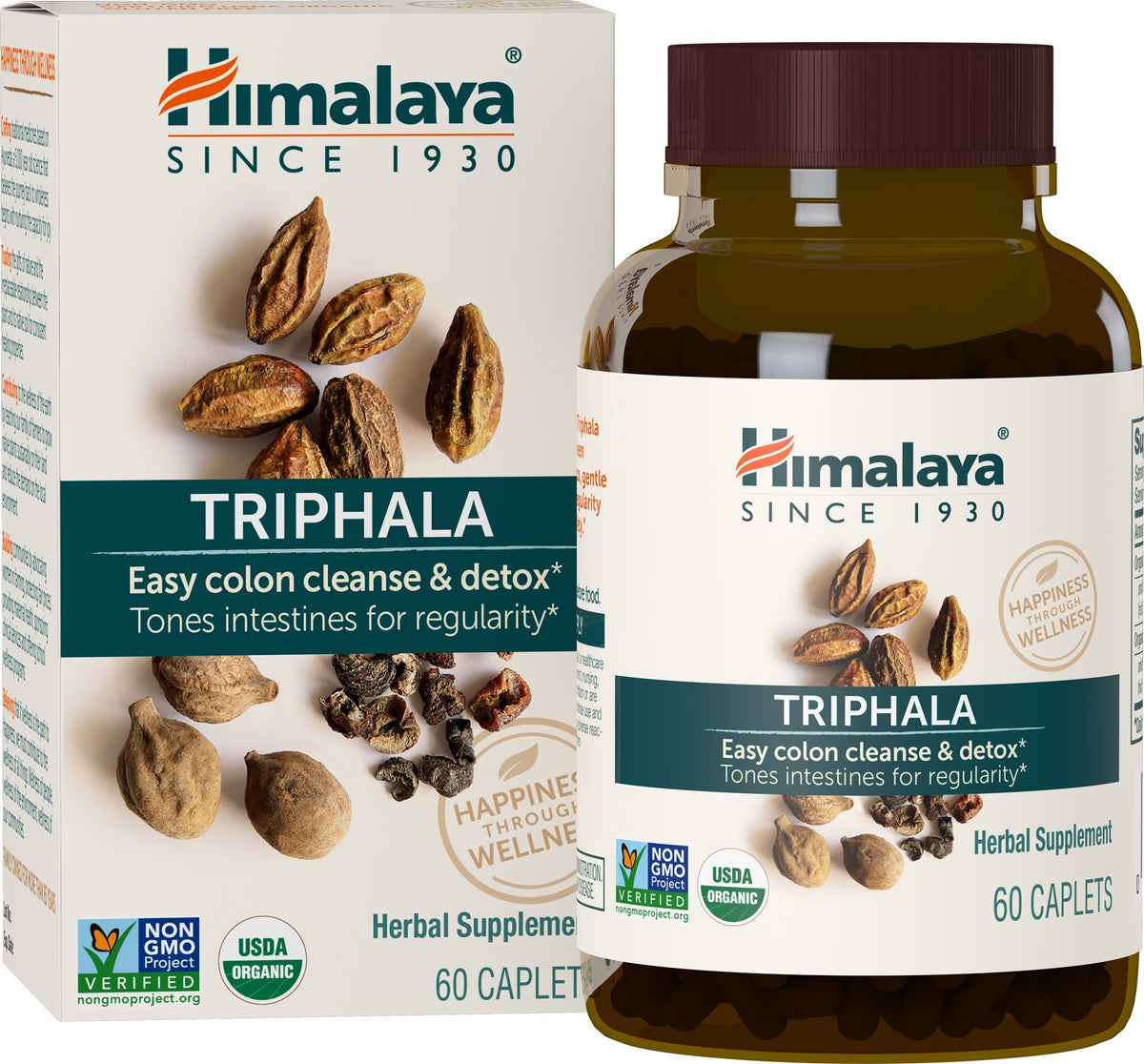 Product image: Himalaya Organic Triphala bottle with 60 caplets
