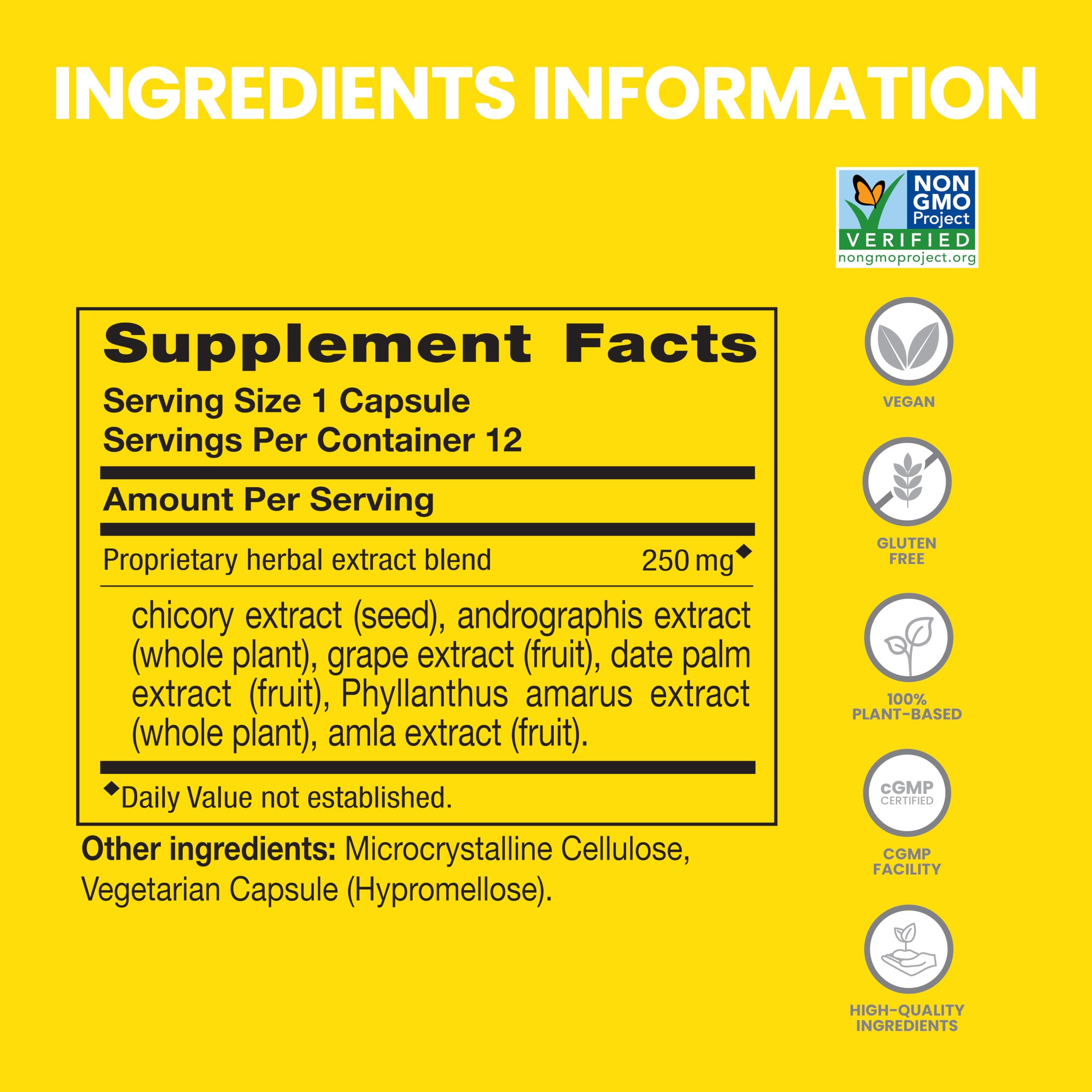 Himalaya PartySmart 12-capsule tube – back label