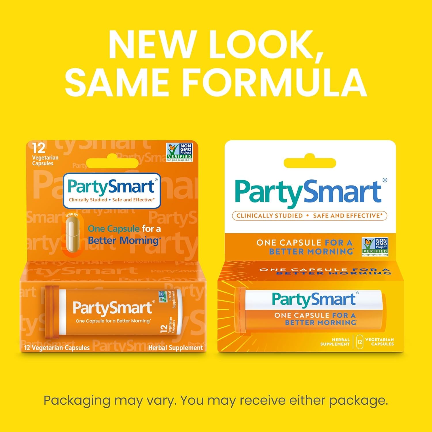 Gluten-free, dairy-free and soy-free claims on PartySmart packaging