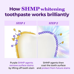 Vanilla Mint toothpaste being dispensed from the tube
