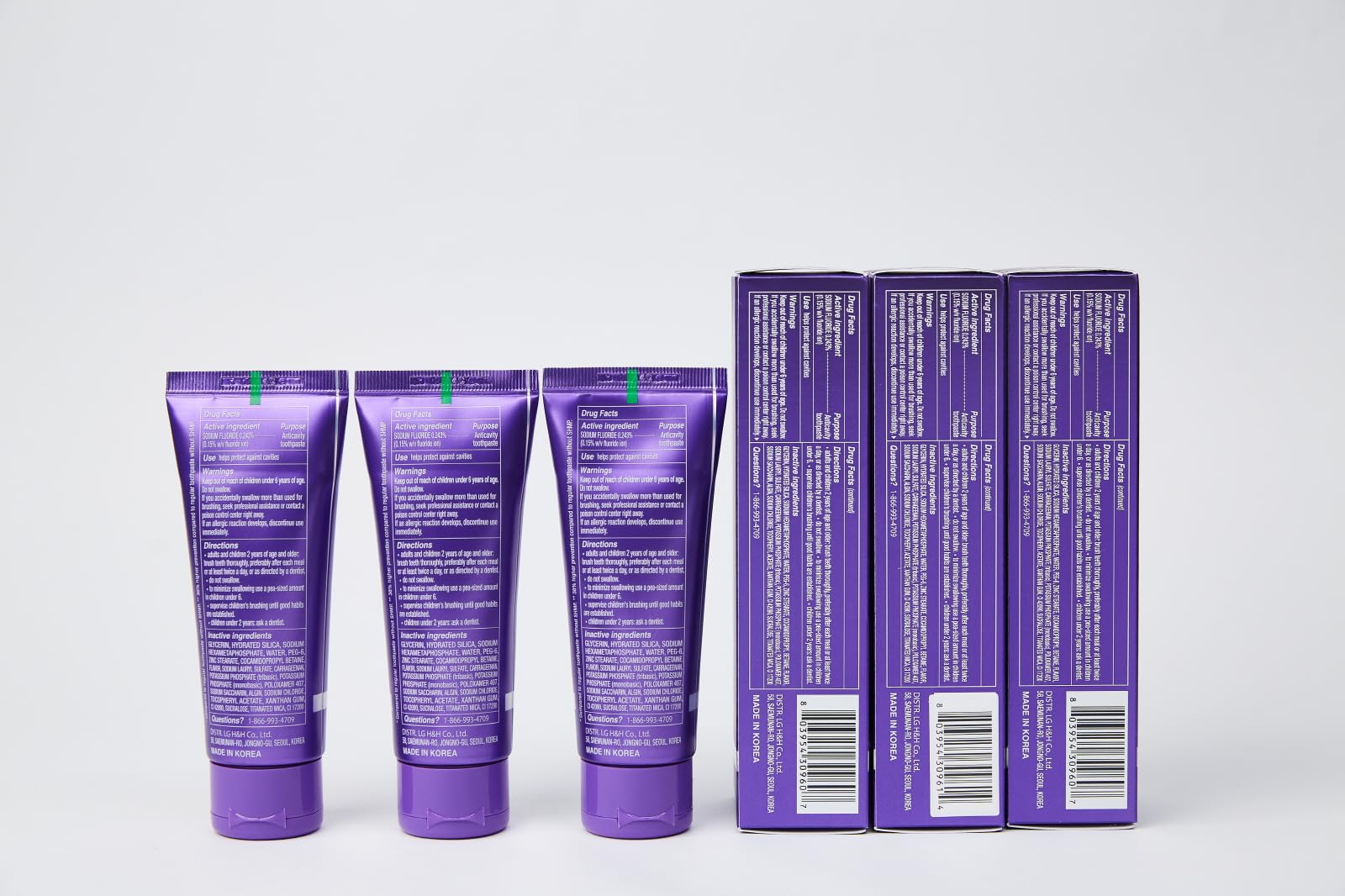 Three 3.5 oz tubes in a 3-pack display