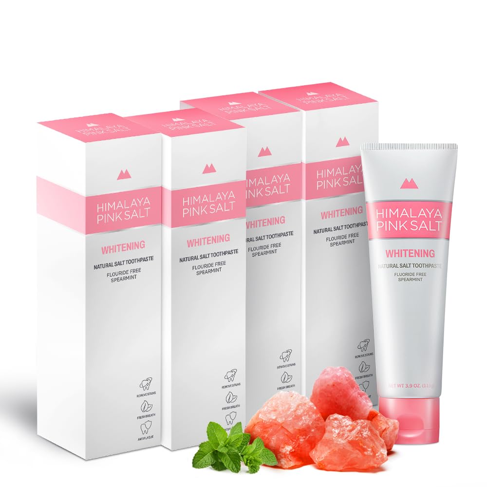 HIMALAYA PINKSALT toothpaste 4-pack box with branding