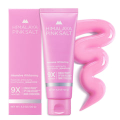 Front label of Himalaya PINKSALT Intensive Whitening Toothpaste 4.2 oz