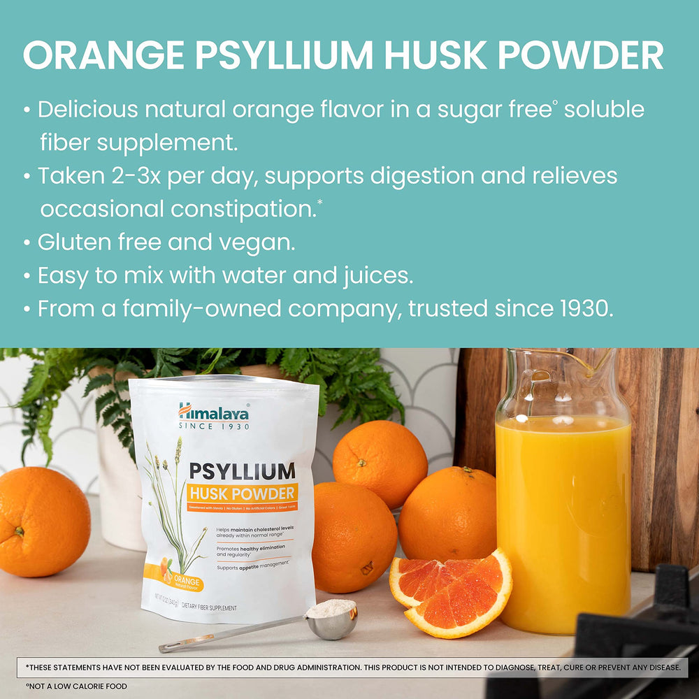 Organic psyllium husk ingredients close-up