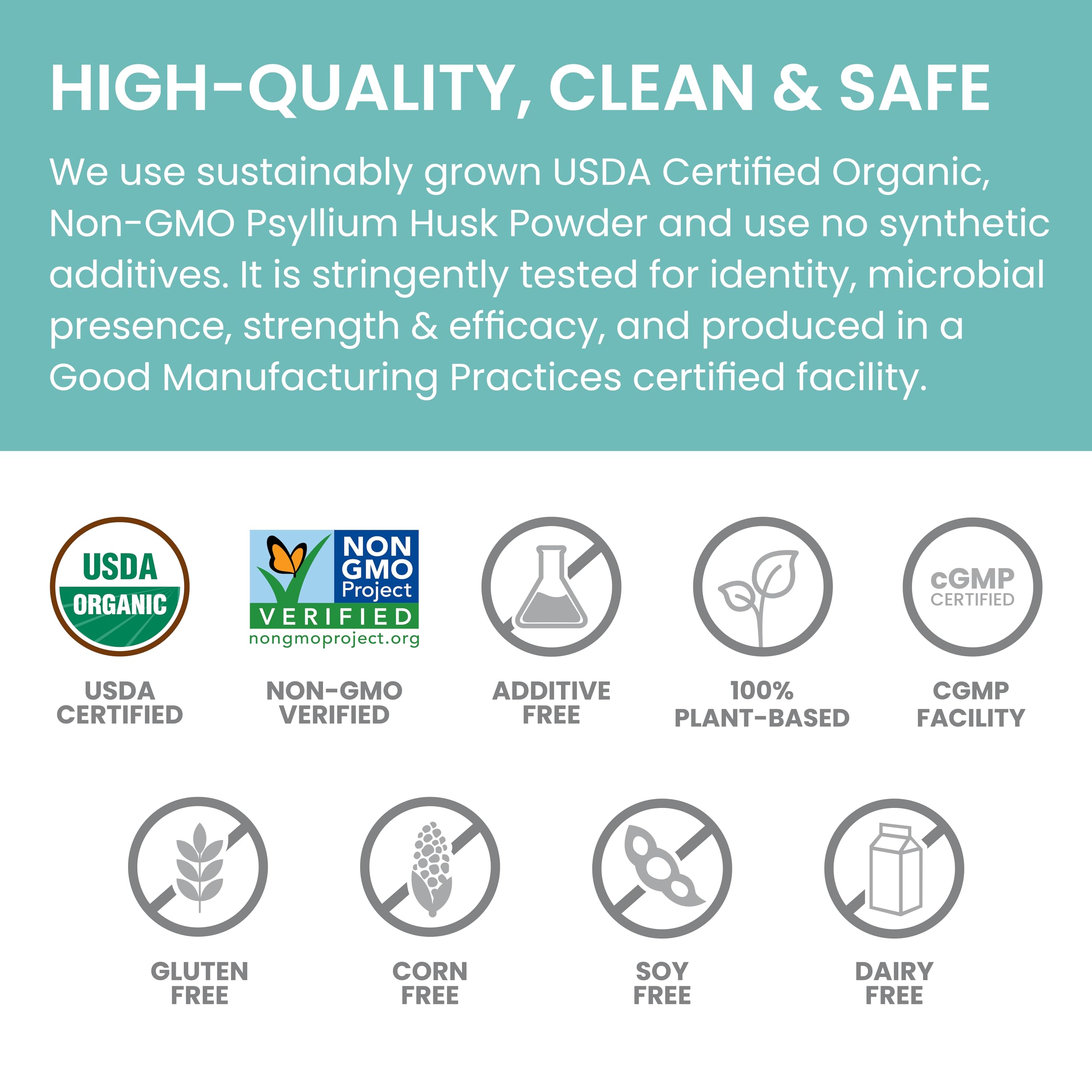 Close-up of ultra-fine psyllium husk powder texture