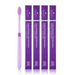 Pack of 4 Himalaya PinkSalt Purple Toothbrushes for adults