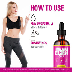 Made in USA label on Himalayan Burn Pro Drops