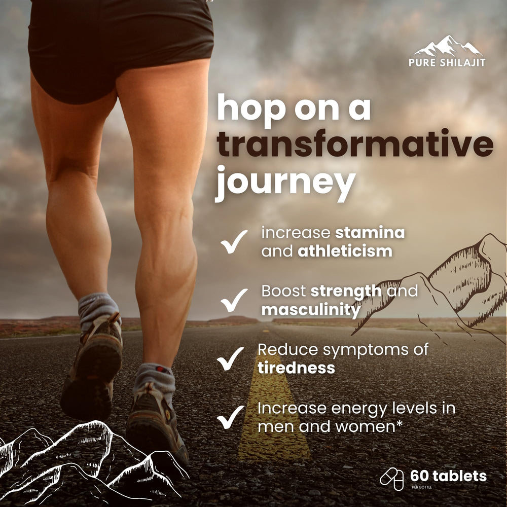 Himalayan mountains backdrop symbolizing origin of Shilajit