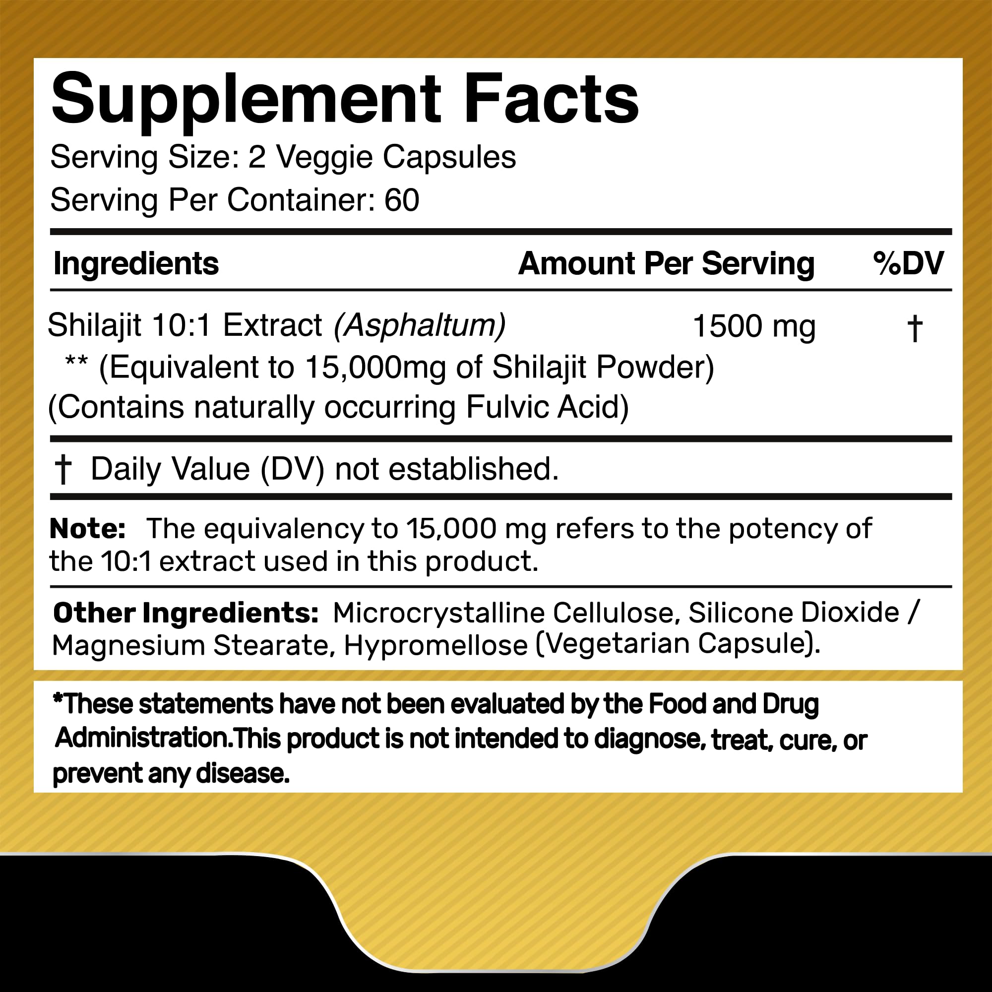 Shilajit capsules close-up – 60 capsules per bottle