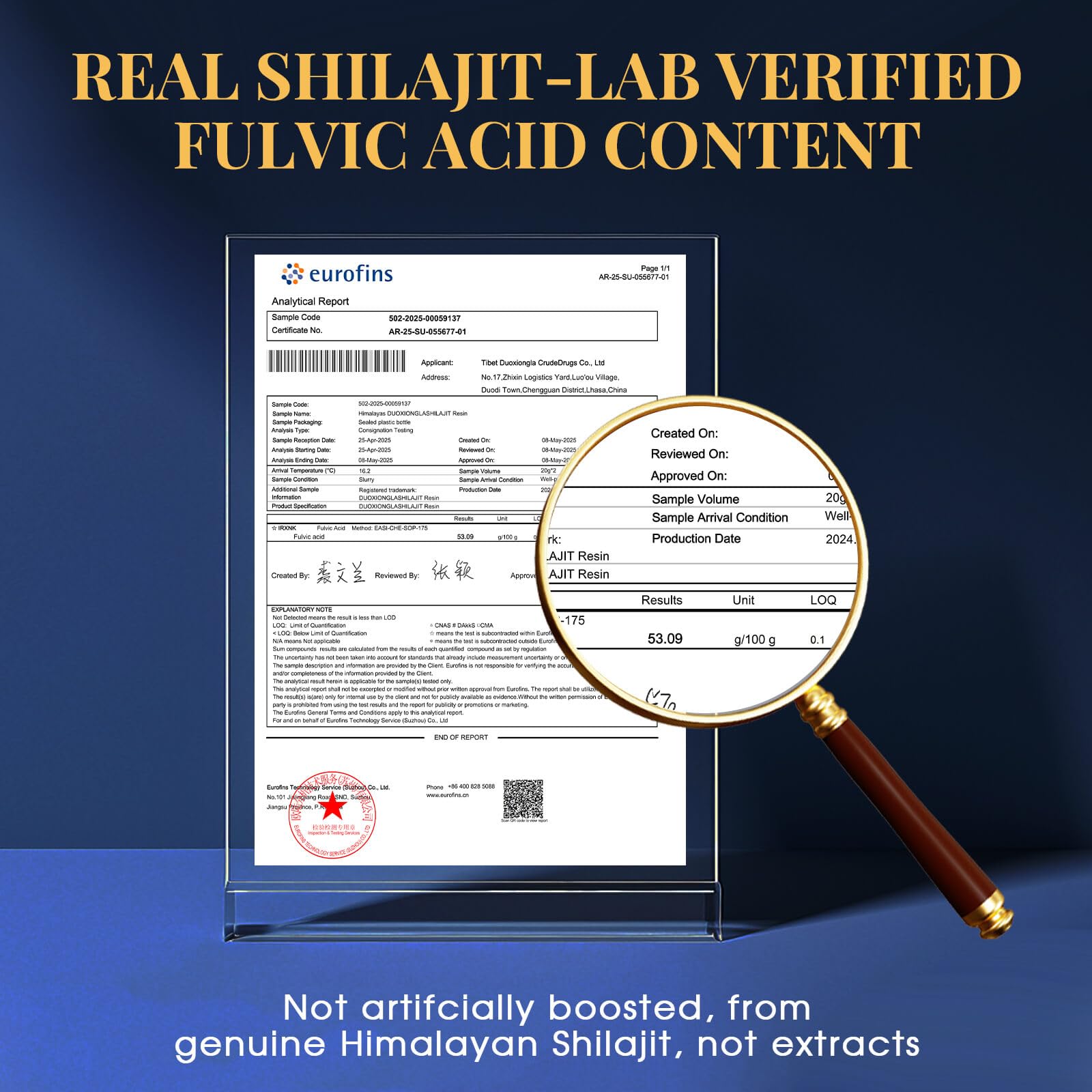 Shilajit resin being scooped from a jar