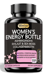 Front view of Himiyer Women's Energy Supplement bottle (60 capsules)