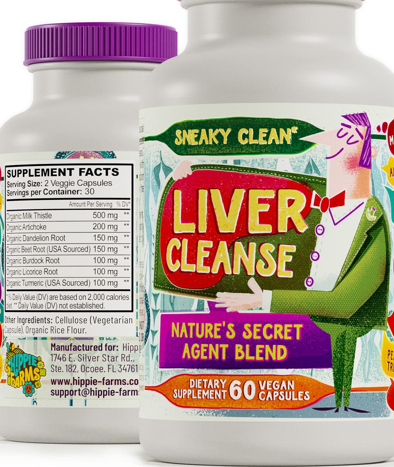 Groovy Guarantee badge on Hippie Farms packaging