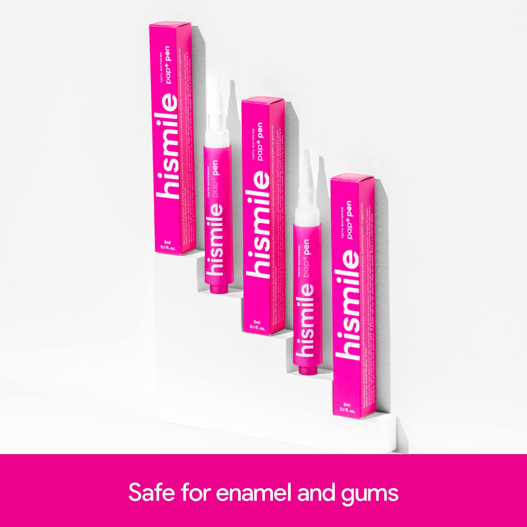 Safe for enamel and gums with Pap+ Whitening Pen
