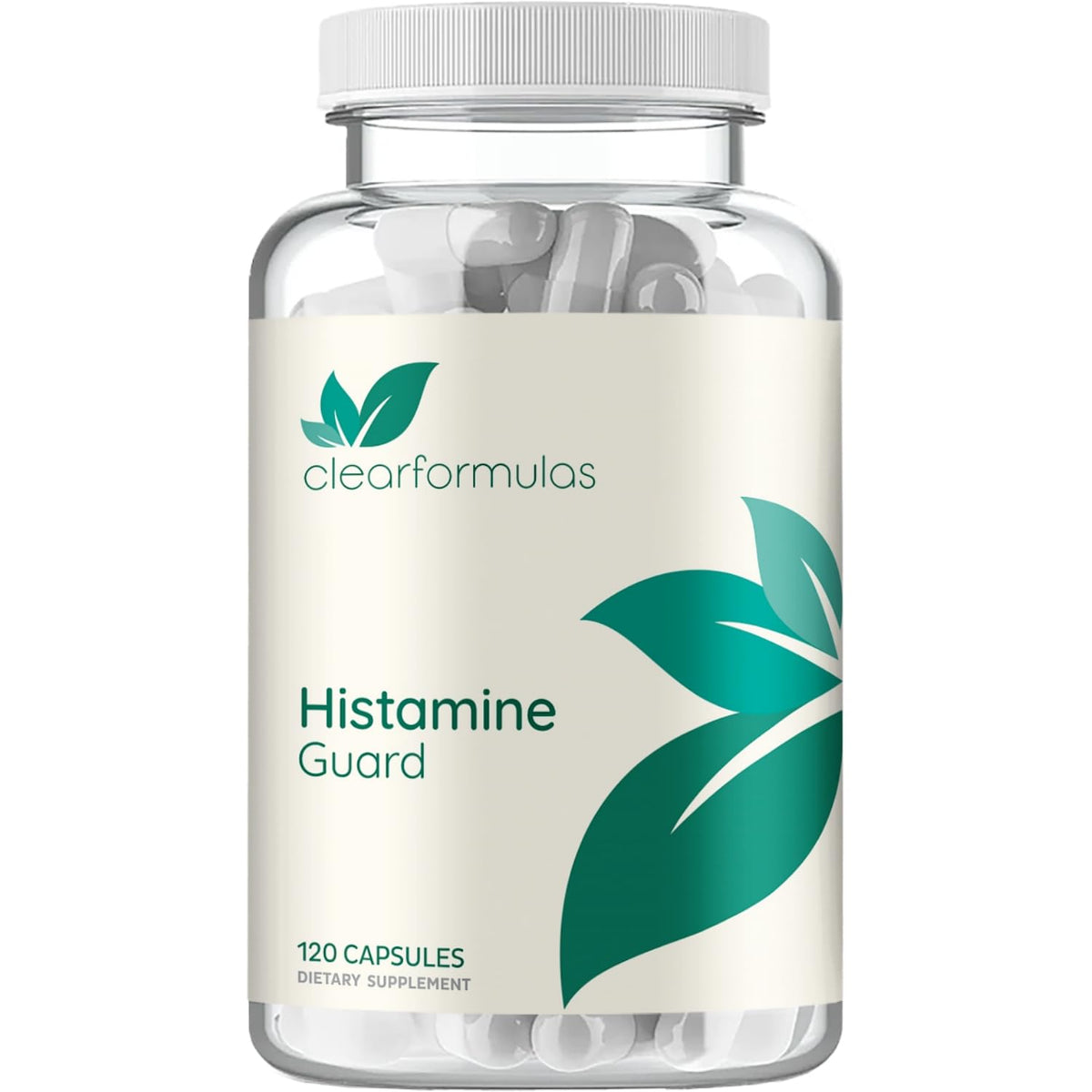 Histamine Guard Immune Support bottle on white background