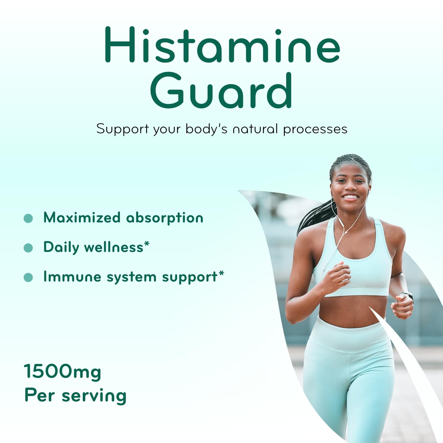 Herbal ingredients including quercetin, bromelain, nettle and vitamin C