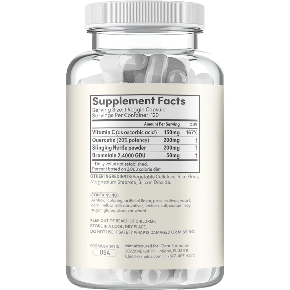 Non-drowsy Histamine Guard capsules in bottle