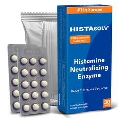 HISTAsolv Extra Strength DAO enzyme packaging