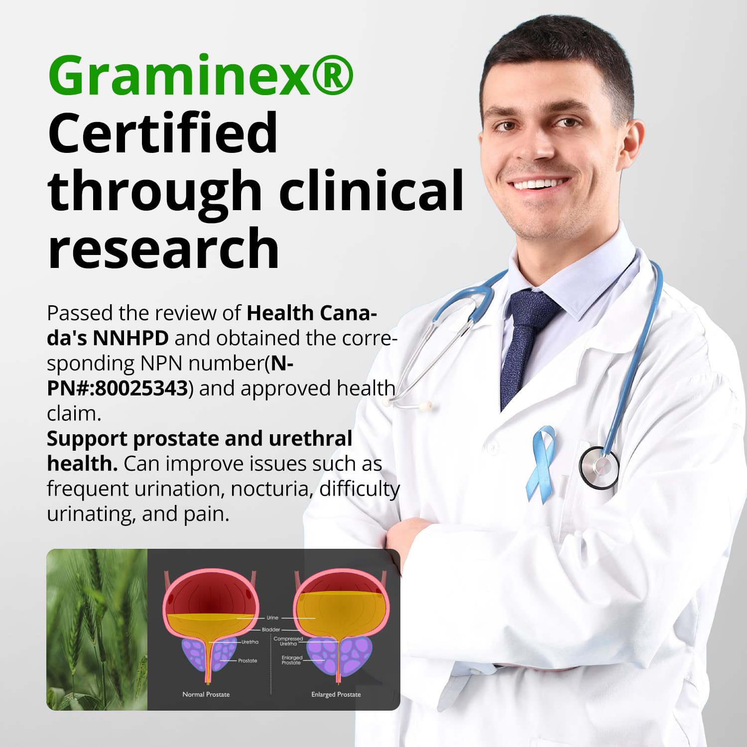 Pharmaceutical-grade saw palmetto extract with 85% fatty acids label