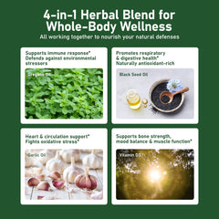 Garlic Extract and Vitamin D3 ingredients on packaging