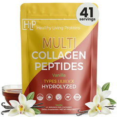 Healthy Living Proteins Multi Collagen Hydrolyzed Vanilla 16 oz bottle