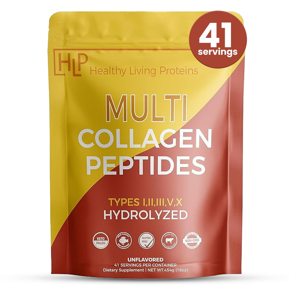 Healthy Living Proteins multi collagen peptides unflavored 1lb