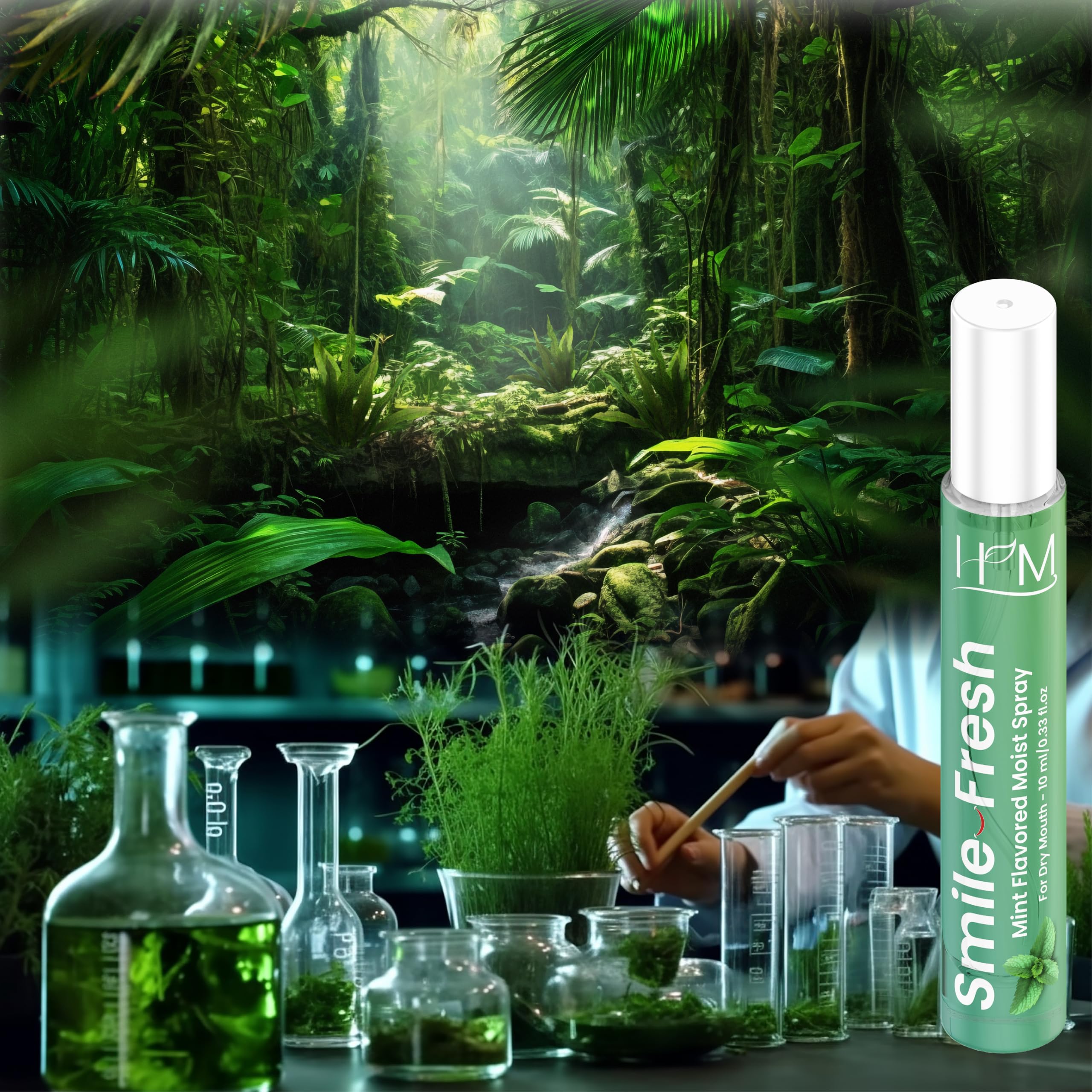 HM Dry Mouth Spray pack4 multi-flavor close-up