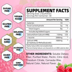 Close-up of raspberry-flavored gummies texture