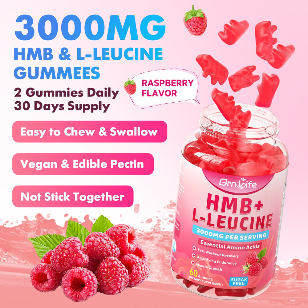 Bottle with 60 raspberry-flavored gummies
