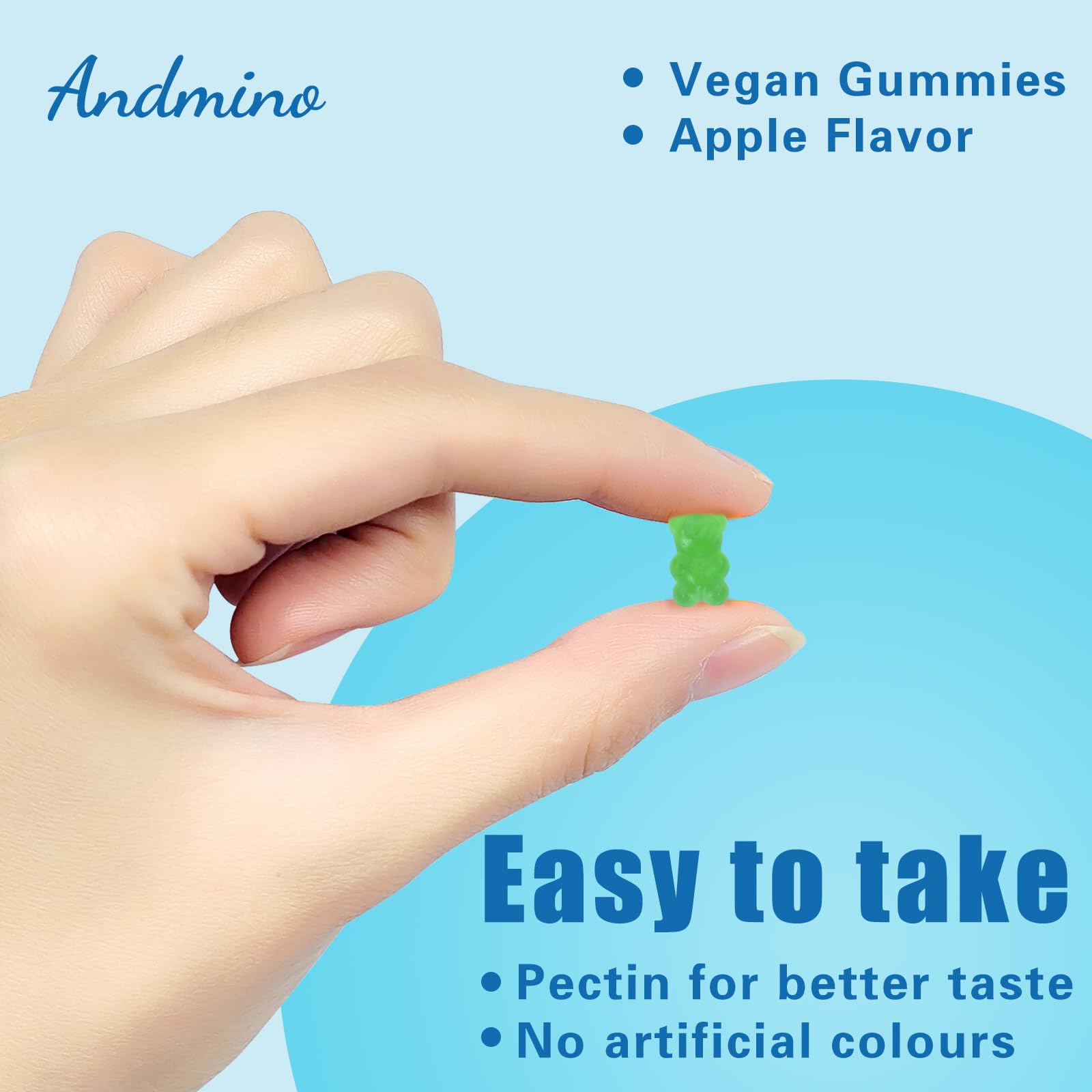 Packaging icons showing non-GMO, vegan, and gluten-free certifications