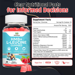 Close-up of raspberry-flavored HMB and Leucine chewables