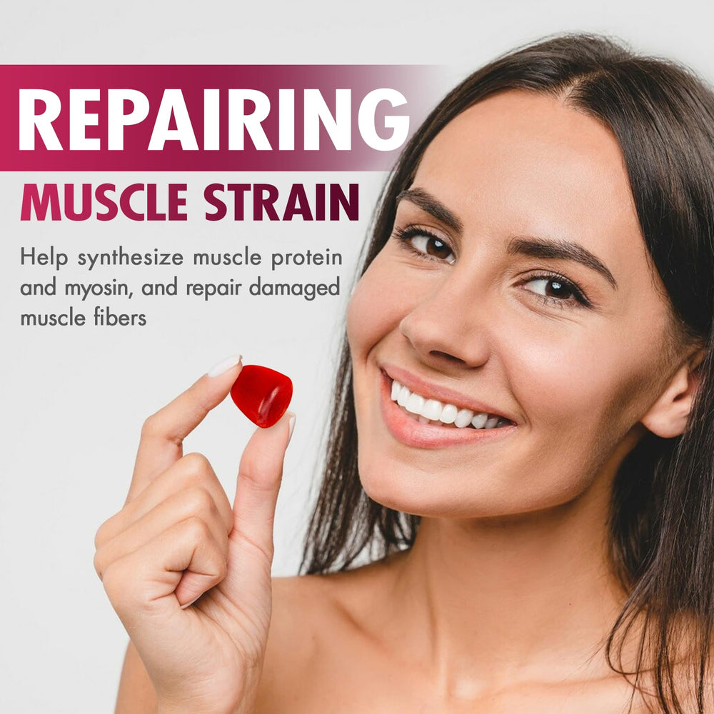 Close-up of HMone Creatine Monohydrate Gummies bottle with branding