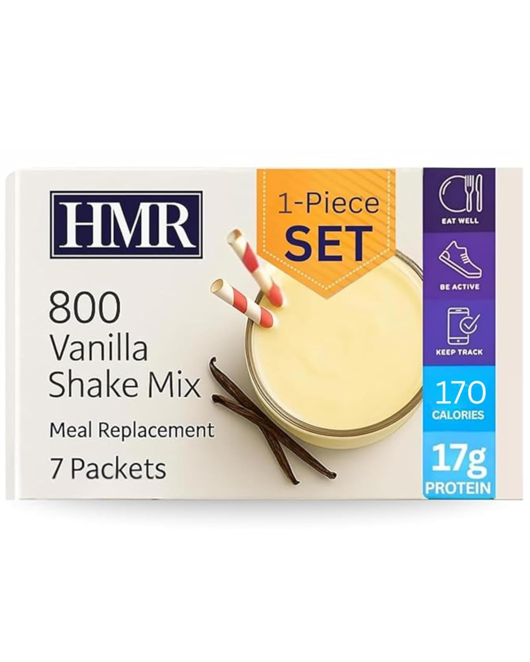 HMR 800 Shake Vanilla Canister shows protein-packed meal replacement for quick breakfasts