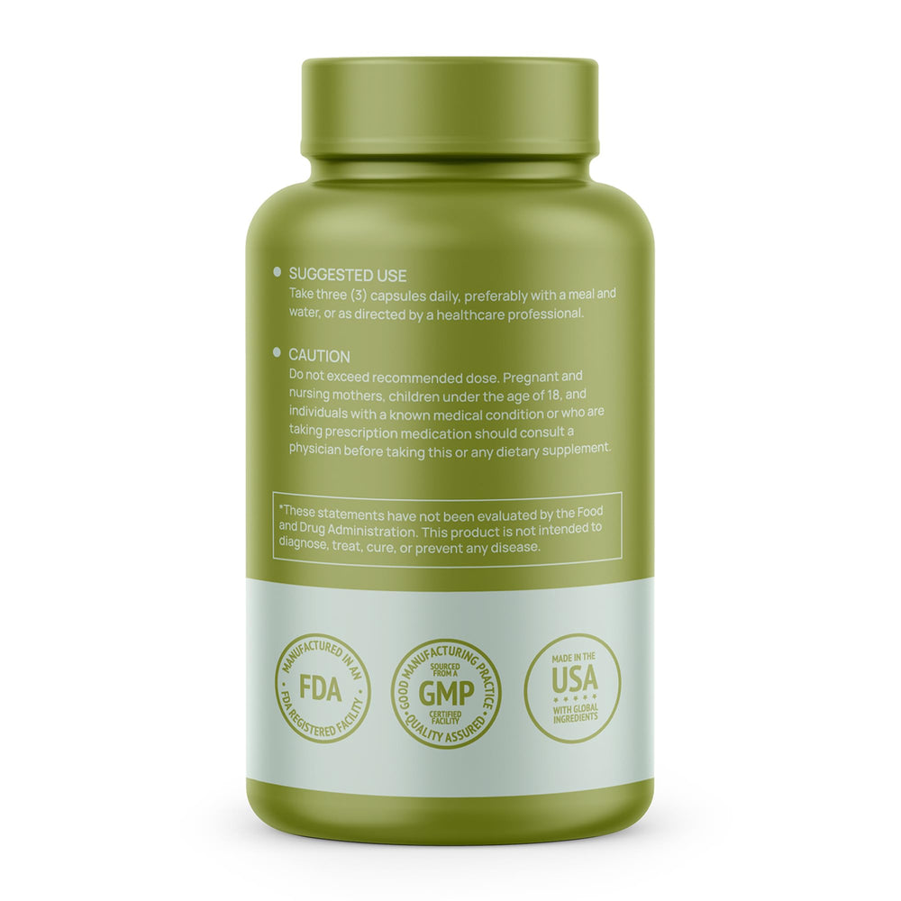 Close-up of product label showing NSF Certified and allergen-free claims