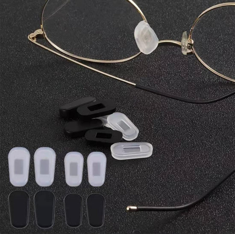 Black silicone nose pads pair with accessory packaging