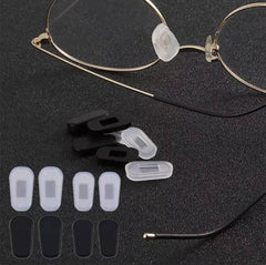 Black silicone nose pads pair with accessory packaging
