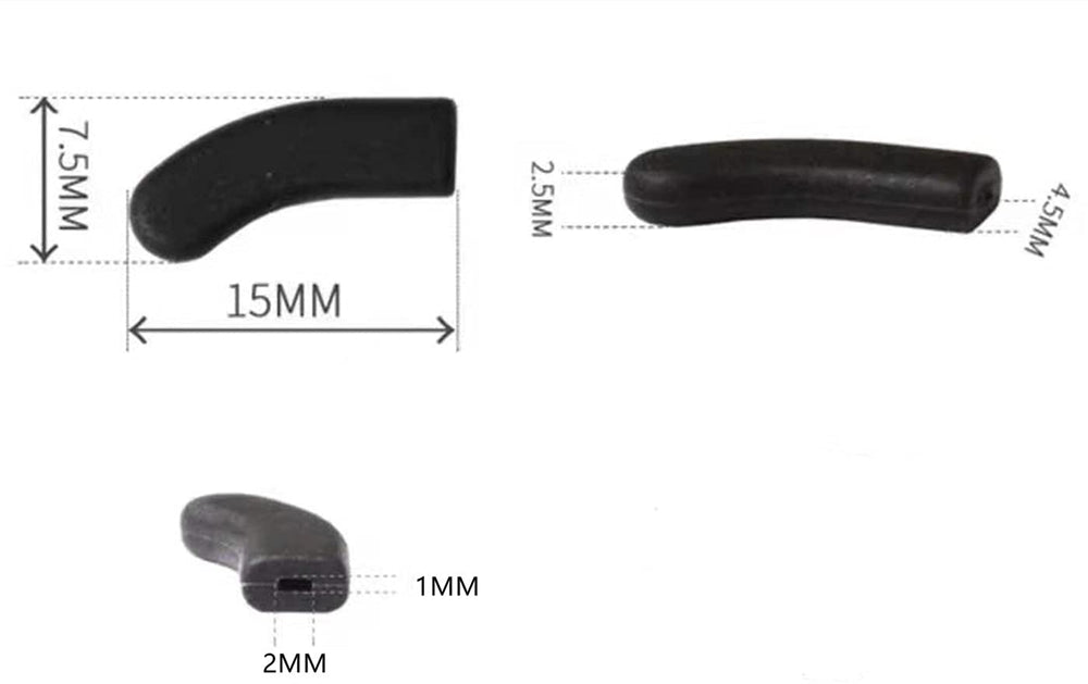 HNP132 Black Nose Pads – side view