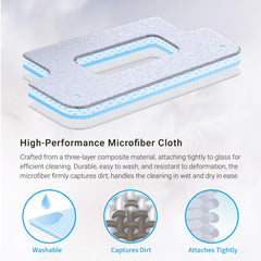 Close-up of high-performance microfiber weave for HOBOT S7 Pro