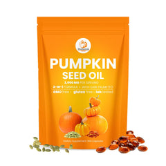 Front view of Hochornk Pumpkin Seed Oil Capsules bottle