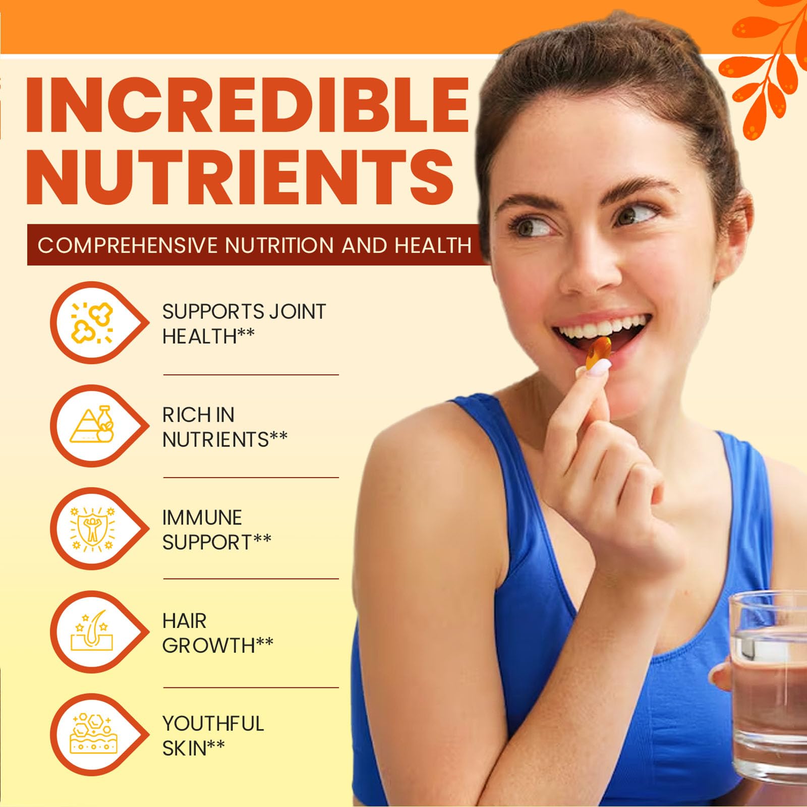 Saw palmetto and pumpkin seed oil capsules label close-up