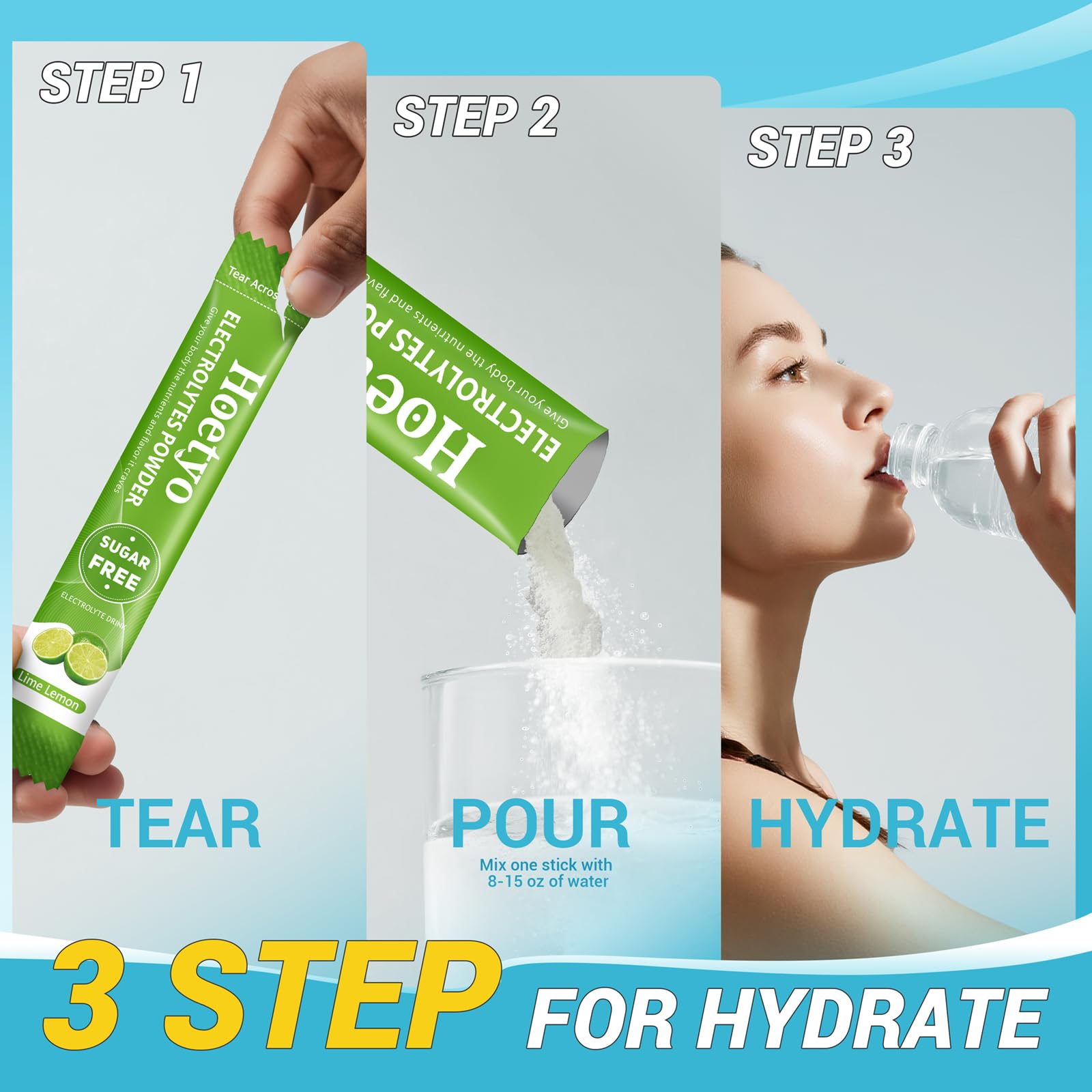 HOETYO on-the-go sticks deliver travel-friendly hydration.