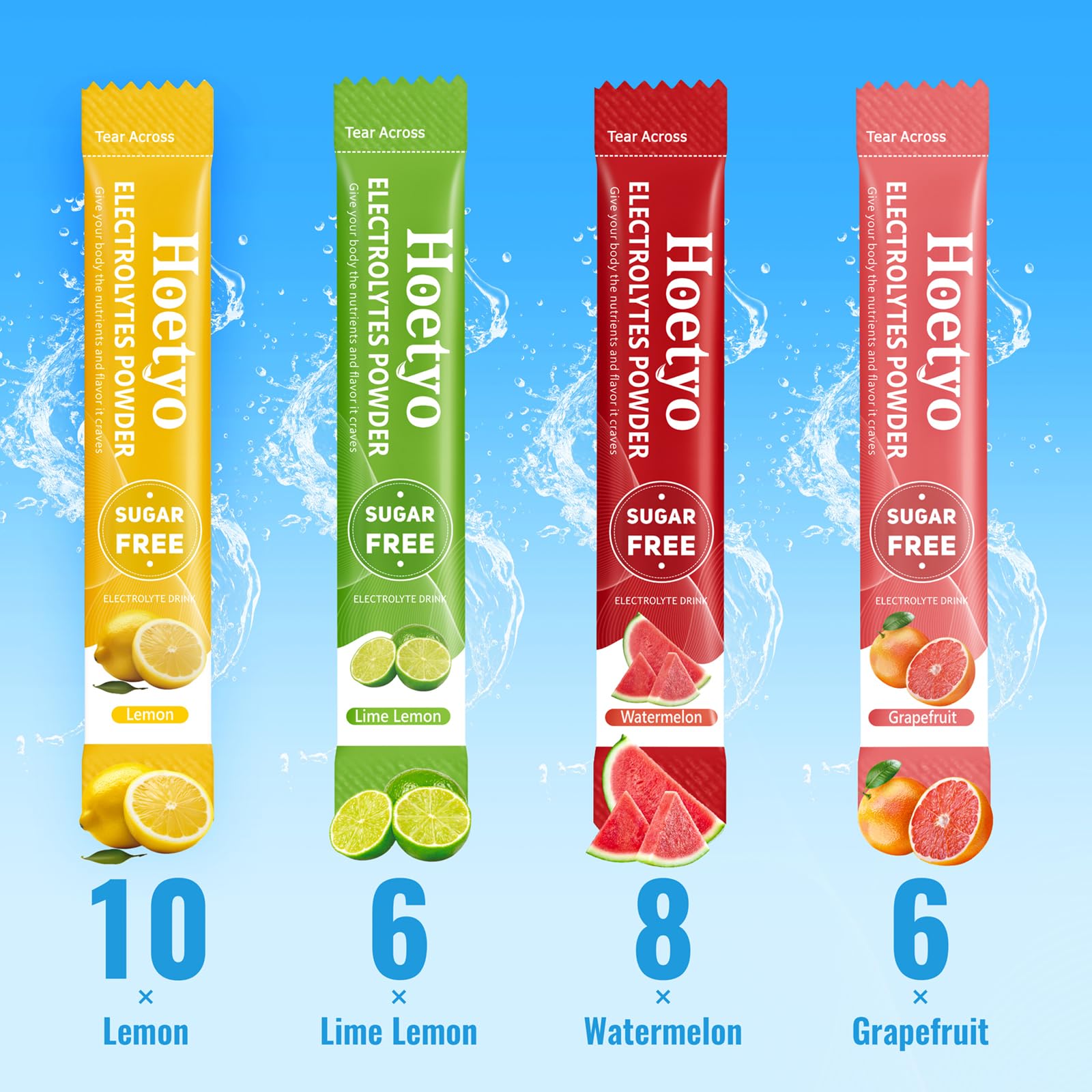 HOETYO travel-case ready sticks for on-the-go hydration anywhere